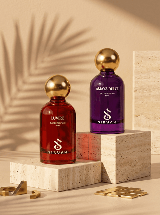 The Confidence Collection Luviro and Amaya Dulce bundle by Sirvan Perfumes — luxury fragrance gift set Australia